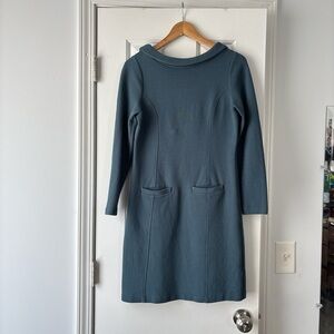 Boden Long Sleeve Teal Dress